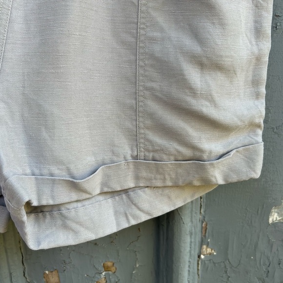 Wilfred Free High Rise Elastic Waist Pull On Linen Shorts, Size Medium - Picture 8 of 9